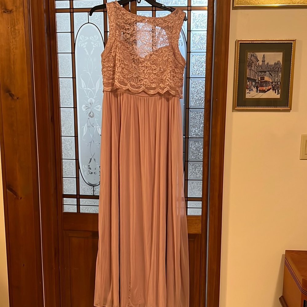 BABY PINK LACE TOP DRESS
